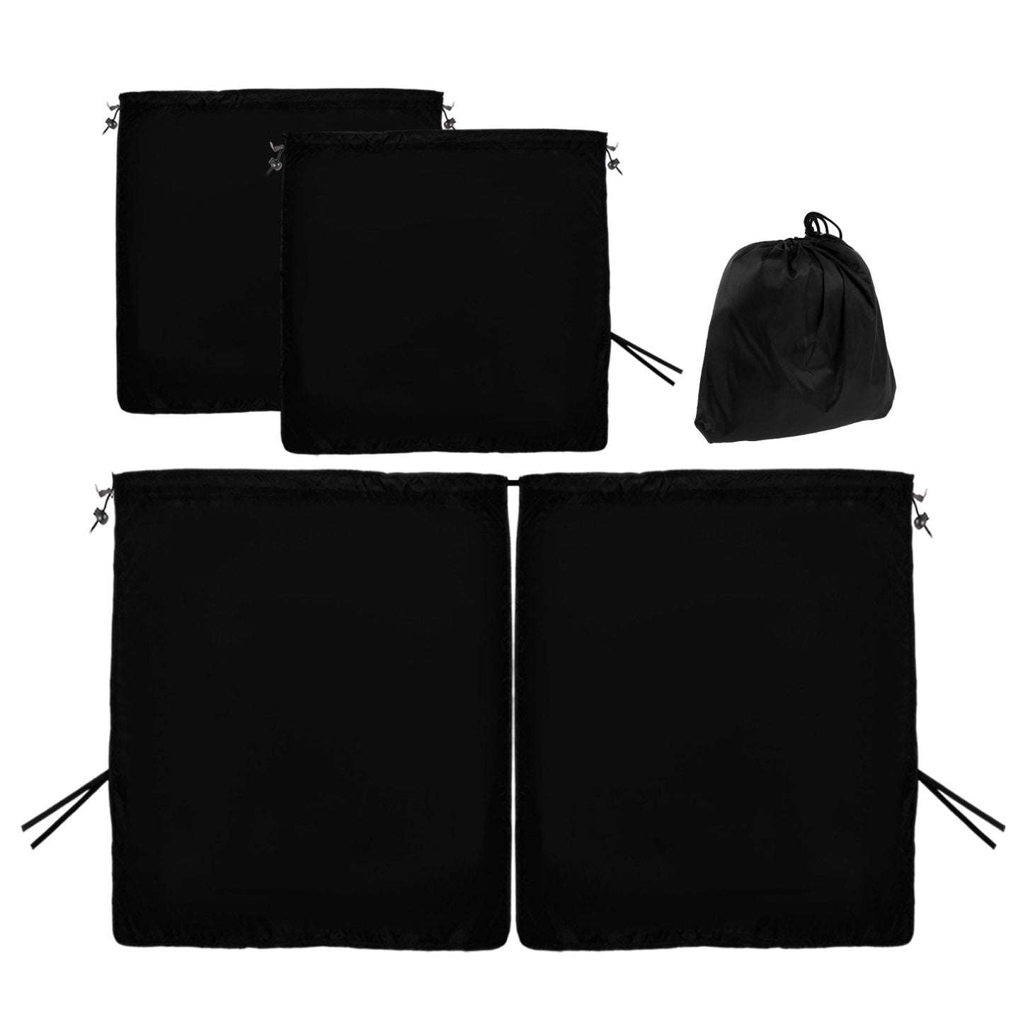 Xiyztok 3PCS Car Privacy Curtains Universal Divider Curtain Between Rear Seat Auto Blackout Sun Shades Side Window Covers Accessories for Travel Camping Nap Sleeping