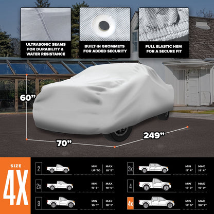 Budge Industries Ultra Truck Cover - Standard UV and Dirt Protection for Trucks (Multiple Sizes)