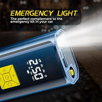 150 PSI Air Compressor Tire Inflator Fits Car Moto Bike Tires Air Pump Cordless