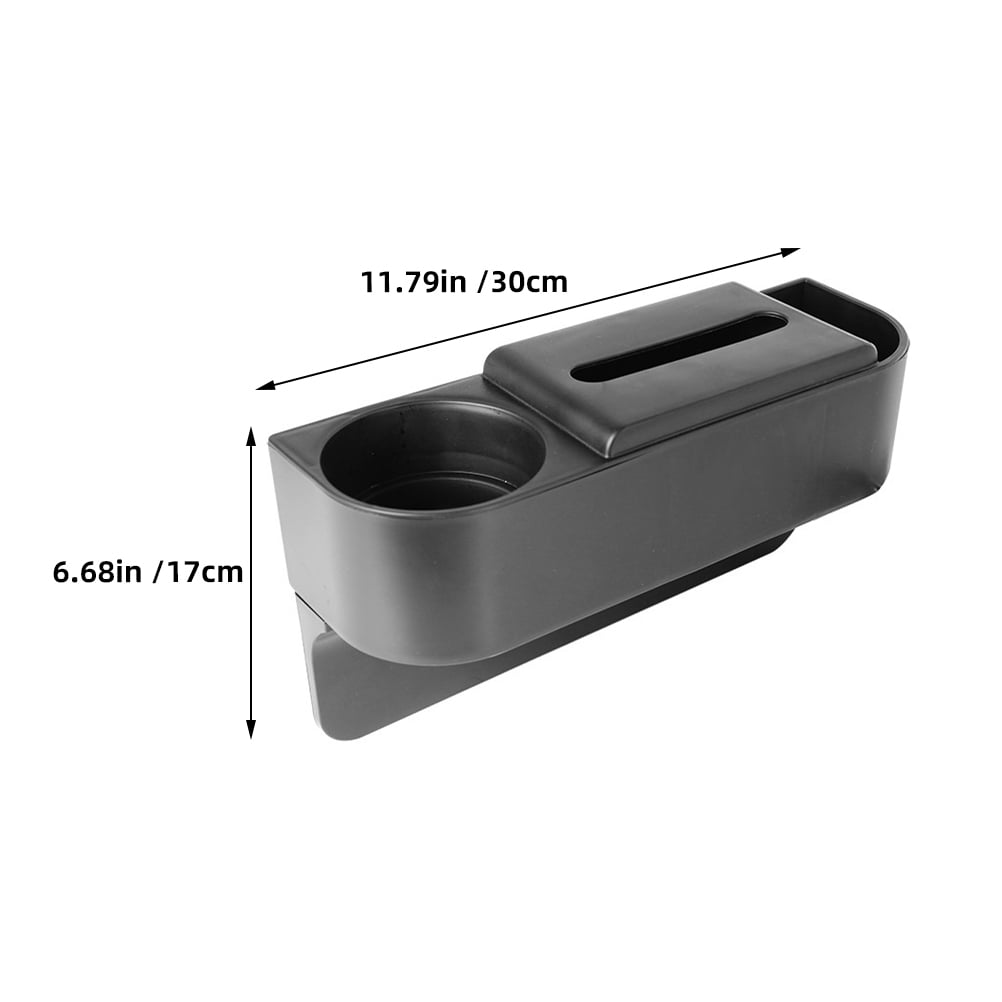 COSMOBETTY Spacesaving Car Interior Accessories Black Abs 1Set 11.8x6.7x3.9in