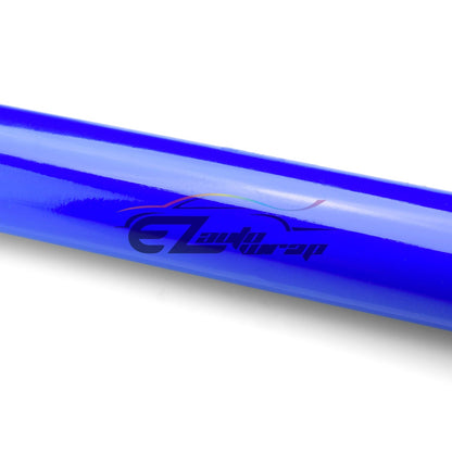 EZAUTOWRAP Gloss Intense Blue Glossy Car Vinyl Wrap Vehicle Sticker Decal Film Sheet With Air Release Techology