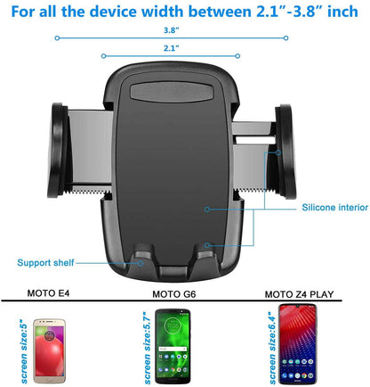 Teckoo Car Air Vent Stand Mount Holder for Mobile Cell Phone GPS Universal 360° Cradle Such:Moto E 2020, iPhone 12 Pro, Galaxy S20 FE 5G, LG Stylo6