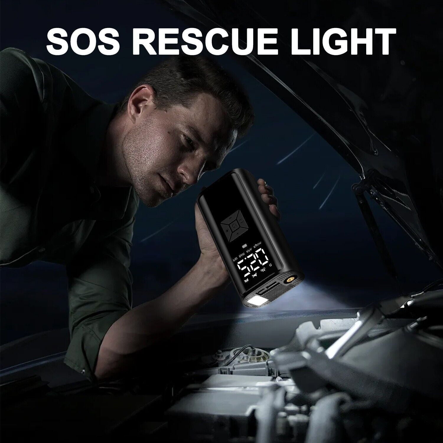 150 PSI Air Compressor Tire Inflator Fits Car Moto Bike Tires Air Pump Cordless