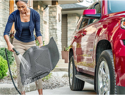 Husky Liners 18911 Weatherbeater Floor Mats Fit 2024-2025 Enclave/Traverse/Acadia w/ 2nd Row Bench/Bucket Seats Front Row Liners 2pc Black