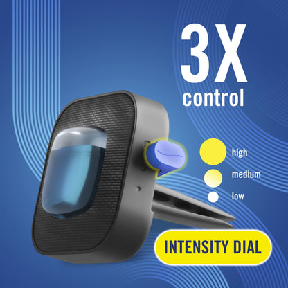 Febreze AUTO Car Air Freshener, Odor-Fighting Car Vent Clip, New Car, 2 Count