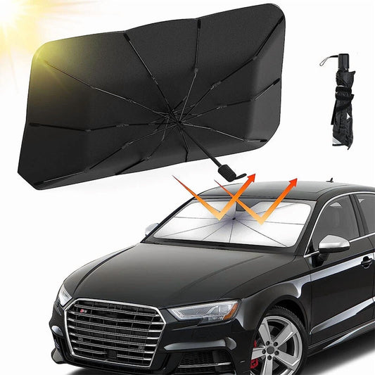 Car Windshield Sun Shade Foldable Umbrella Front Window Cover Visor Uv Umbrella