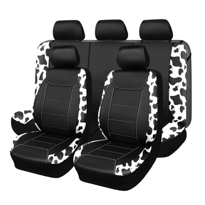 Full Set Deluxe Automotive Leather Universal Car Seat Covers Interior Covers