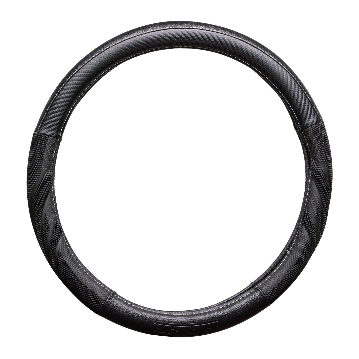 Genuine Dickies Black Carbon Fiber Dura Grip Steering Wheel Cover, 34078PWDI, 1.10 lbs