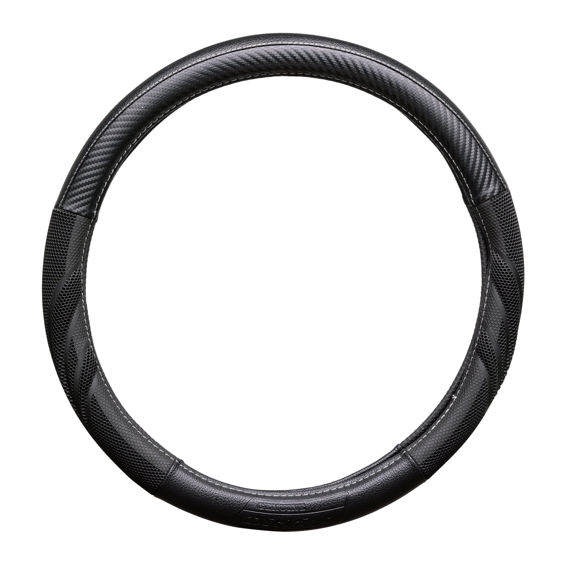 Genuine Dickies Black Carbon Fiber Dura Grip Steering Wheel Cover, 34078PWDI, 1.10 lbs
