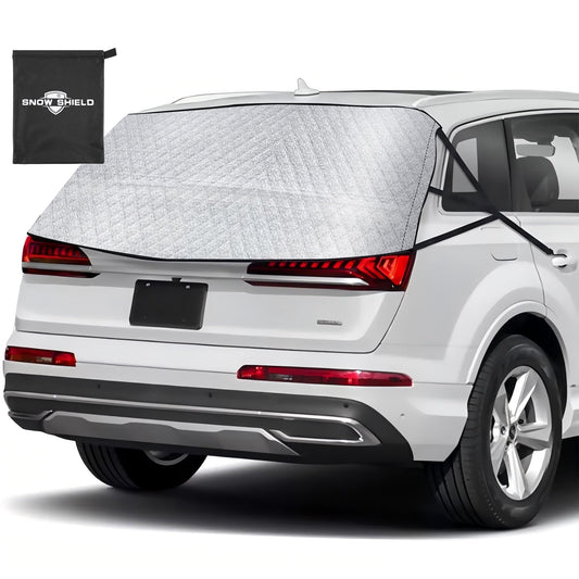 HOMEYA 600D Car Rear Window Snow Cover SUV Back Windshield Winter Dust Rain Ice Protector for SUVs and Trucks