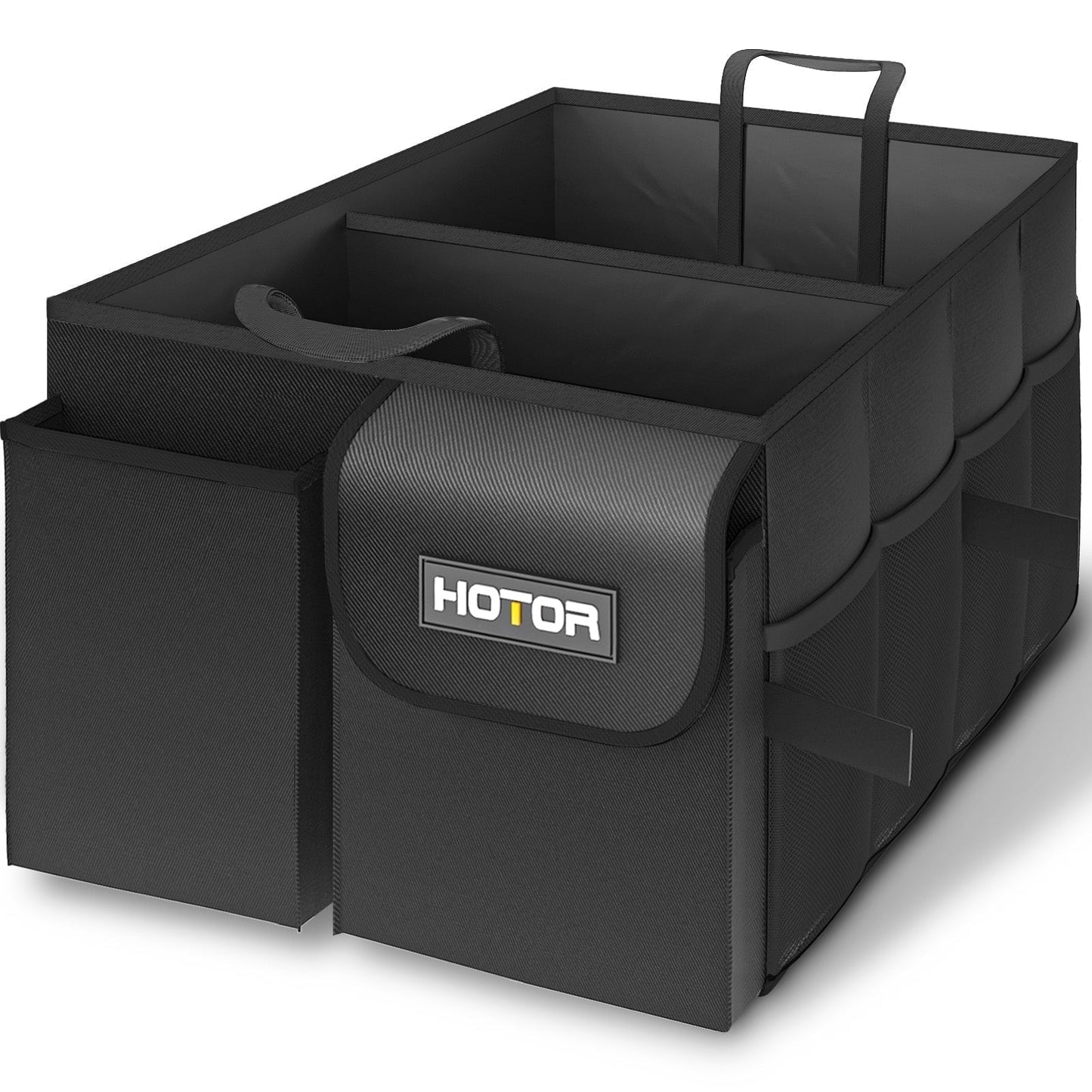 HOTOR Trunk Organizer for SUV - 2 Compartments & 6 Pockets Trunk Organizer for Car, Car Organizers and Storage