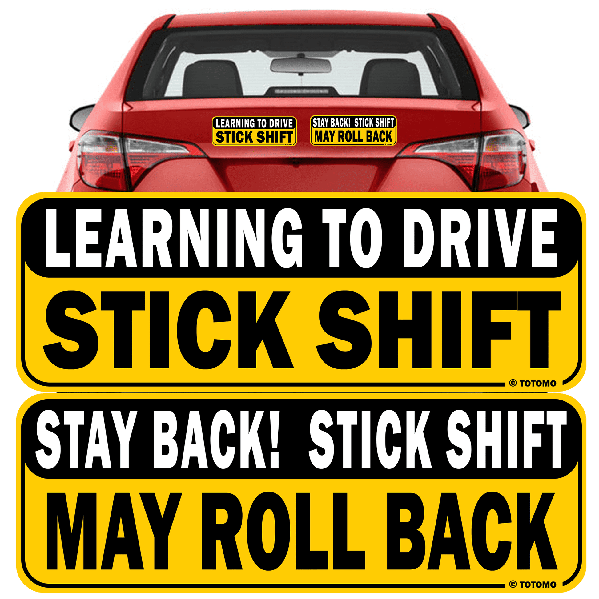 Learning Stick Shift Manual Transmission Car Bumper Magnet Sticker Sign New Student Driver