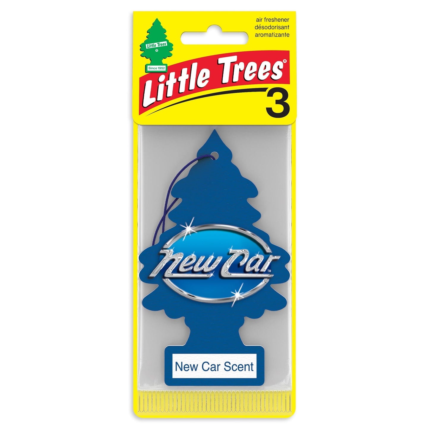 Little Trees Air Freshener New Car Scent Fragrance 3-Pack
