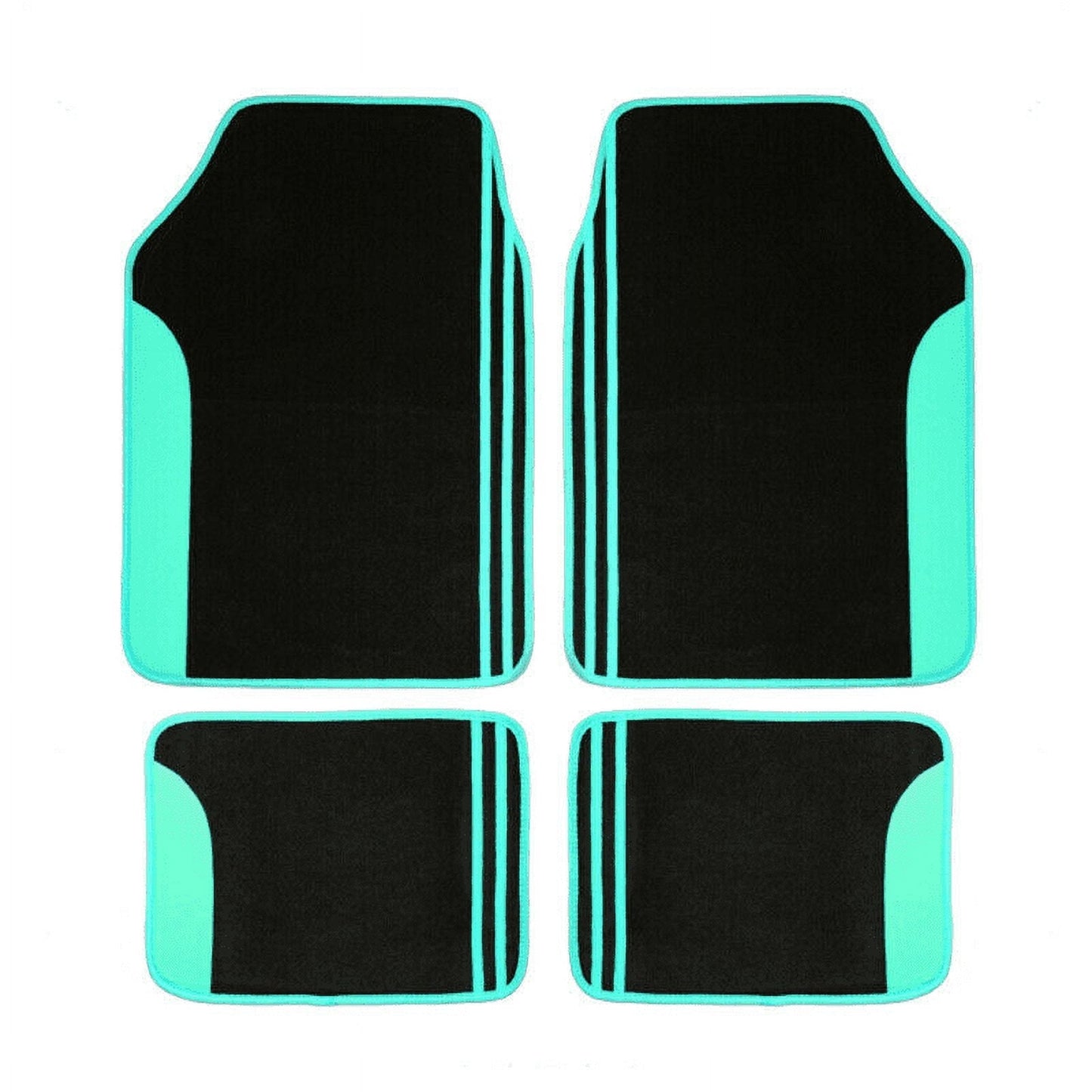 Flying Banner Mint Green Universal Car Floor Mats, Anti-Slip, 4 Piece Fits Car Truck SUV