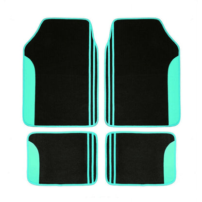 Flying Banner Mint Green Universal Car Floor Mats, Anti-Slip, 4 Piece Fits Car Truck SUV