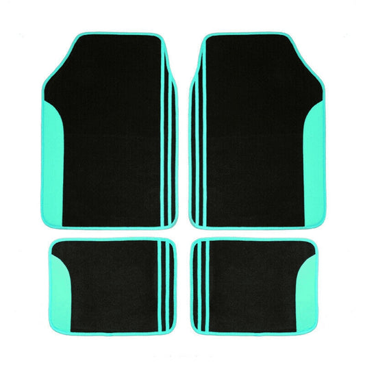 Flying Banner Mint Green Universal Car Floor Mats, Anti-Slip, 4 Piece Fits Car Truck SUV