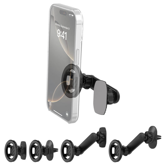 Scosche SMS2ODVR-SP MagicMount MS 5-in-1 MagSafe Car Phone Mount - Back of Screen, Dash or Vent Mount