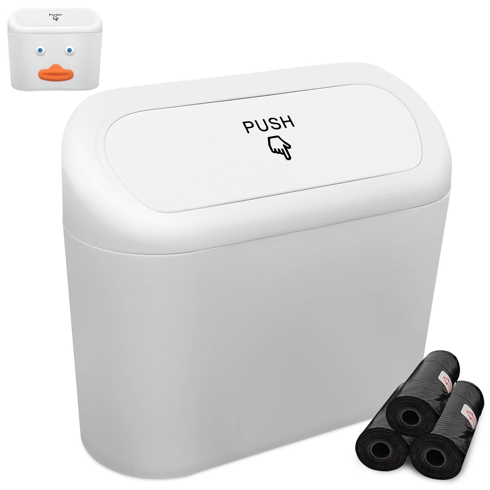 Sosolong Pink car Trash can with lid, Accessories Include 1 Universal car Leak-Proof Trash can with 45 Trash Bags, Suitable for Most Models of car Interior Storage Accessories