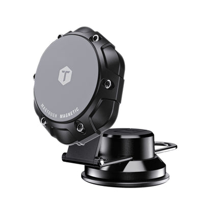 ToughTested MagTough 3-in-1 Magnetic Car Phone Mount, MagSafe Compatible Dash, Windshield & Vent Mount, 360° Rotation, Strong Suction & Adapter Ring – Black