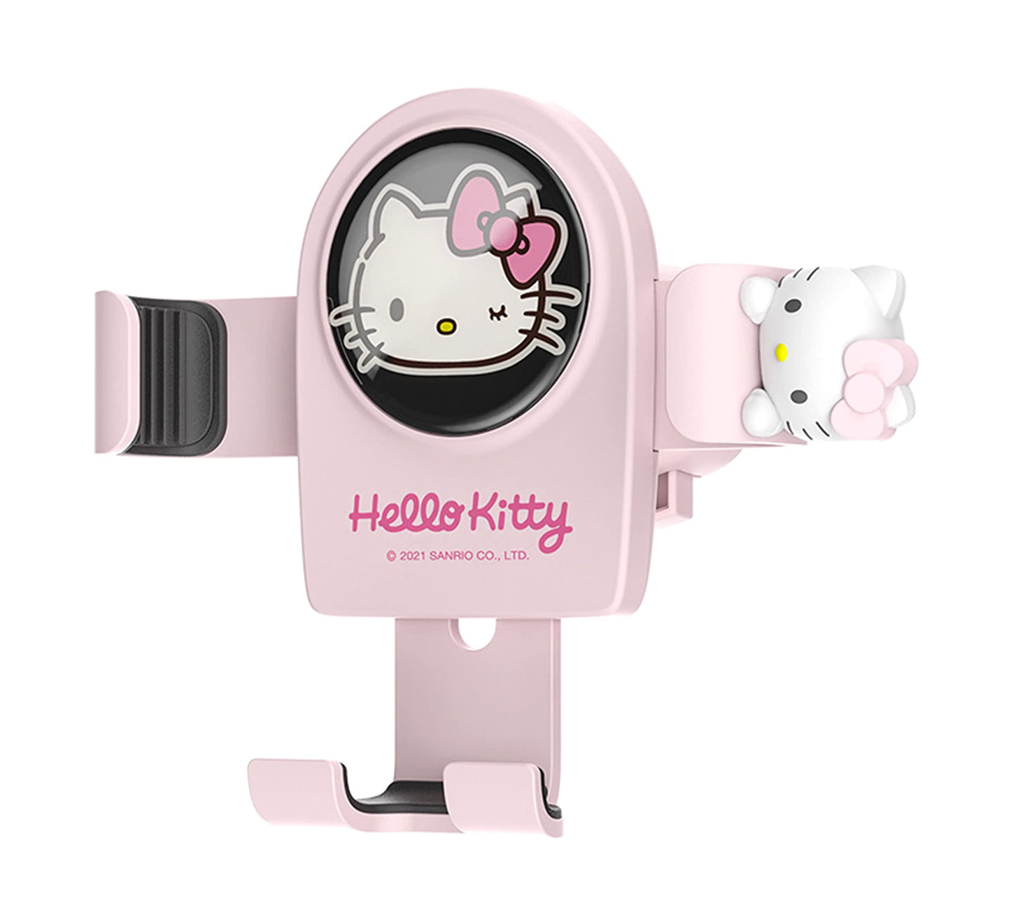 WANNGWEE Hello Kitty Phone Mount for Car, Pink Cat Air Vent Clip Car Phone Holder Mount Fit for All Cell Phone, Pretty Car Accessories for Women and Girls WW728#1632