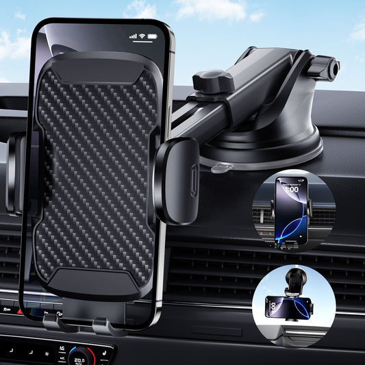 YOOVEE Universal Car Phone Holder Upgraded 360° Rotatable for Dashboard, Windshield & Air Vent Mount for 4.0"-7.0" Phones (iPhone, Google Pixel, Samsung Galaxy, Motorola,etc)