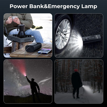 YOUNDO Tire Inflator Portable, Air Compressor Rechargeable 6000mAh Tire Pump for Car Moto Bike Balls