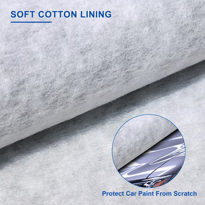 For Toyota Camry Car Cover, Thickened PEVA+Cotton Waterproof Sedan Full Cover with Lock Outdoor Indoor Snow Rain Sun Dust Protection All Weather Black