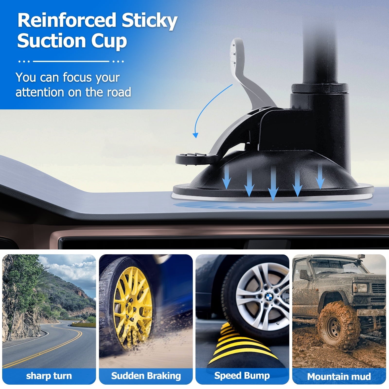 Vansky Suction Cup iPhone Car Mount with Air Vent Phone Holder