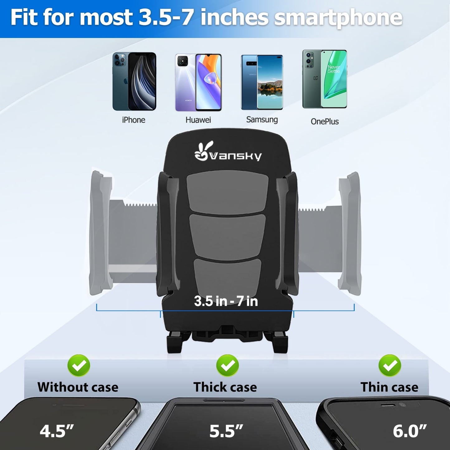 Vansky Suction Cup iPhone Car Mount with Air Vent Phone Holder