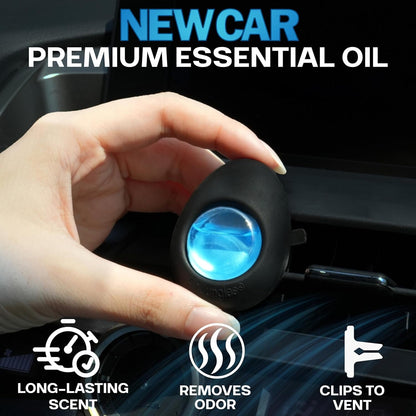 Air Jungles Car Air Freshener Vent Clip 3 Count, New Car Scent, 4 ml Each, Long-Lasting Odor Eliminator for Cars, Trucks, and SUVs