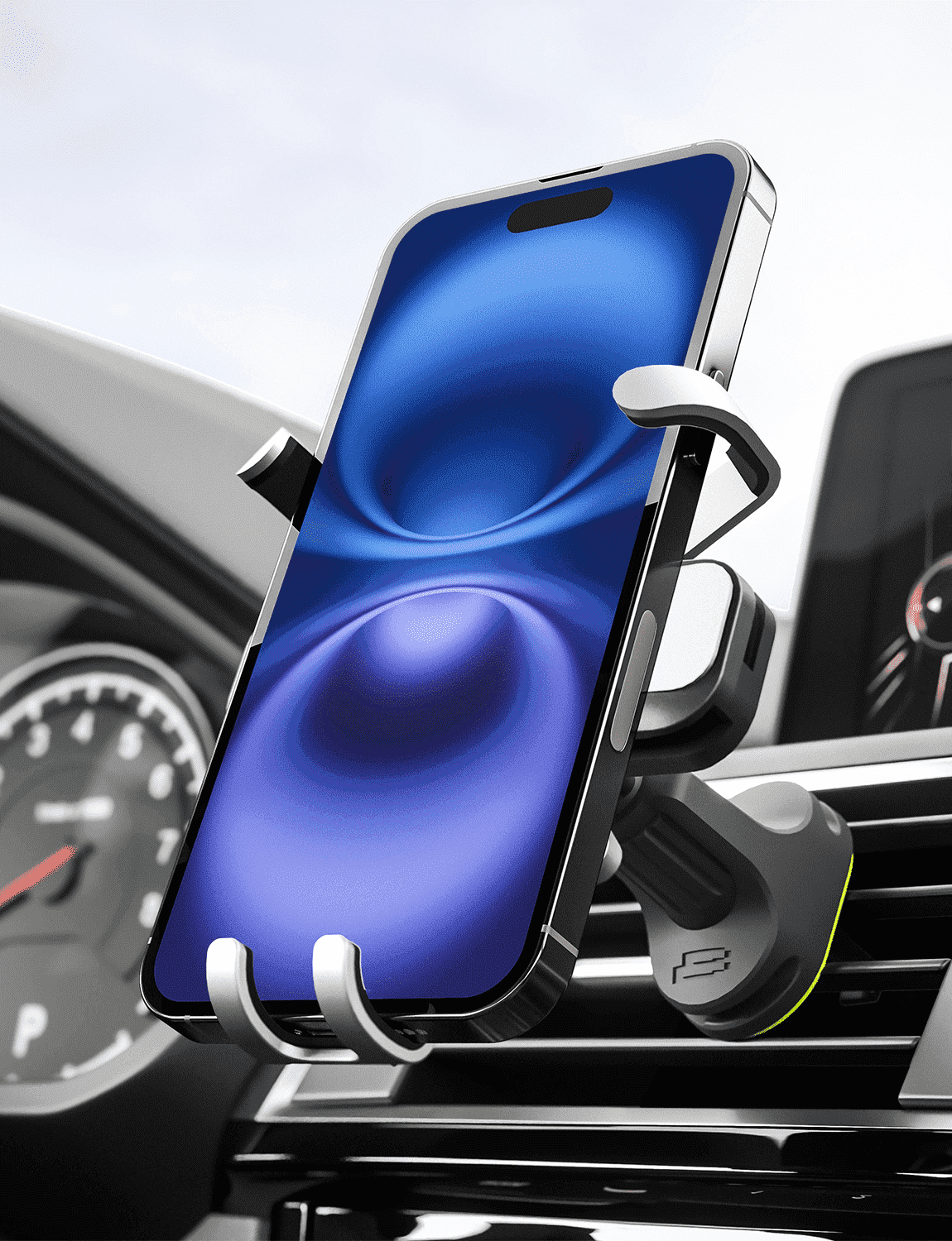 Bracketron AutoGrip Gravity Universal Car Vent Phone Mount, Hands-Free Cell Phone Holder for Car, Adjustable 360° Air Vent Mount Compatible with iPhone & Samsung