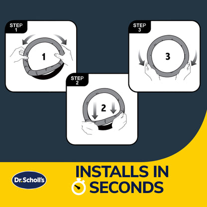 Dr. Scholl's Gel Infused Memory Foam Steering Wheel Cover