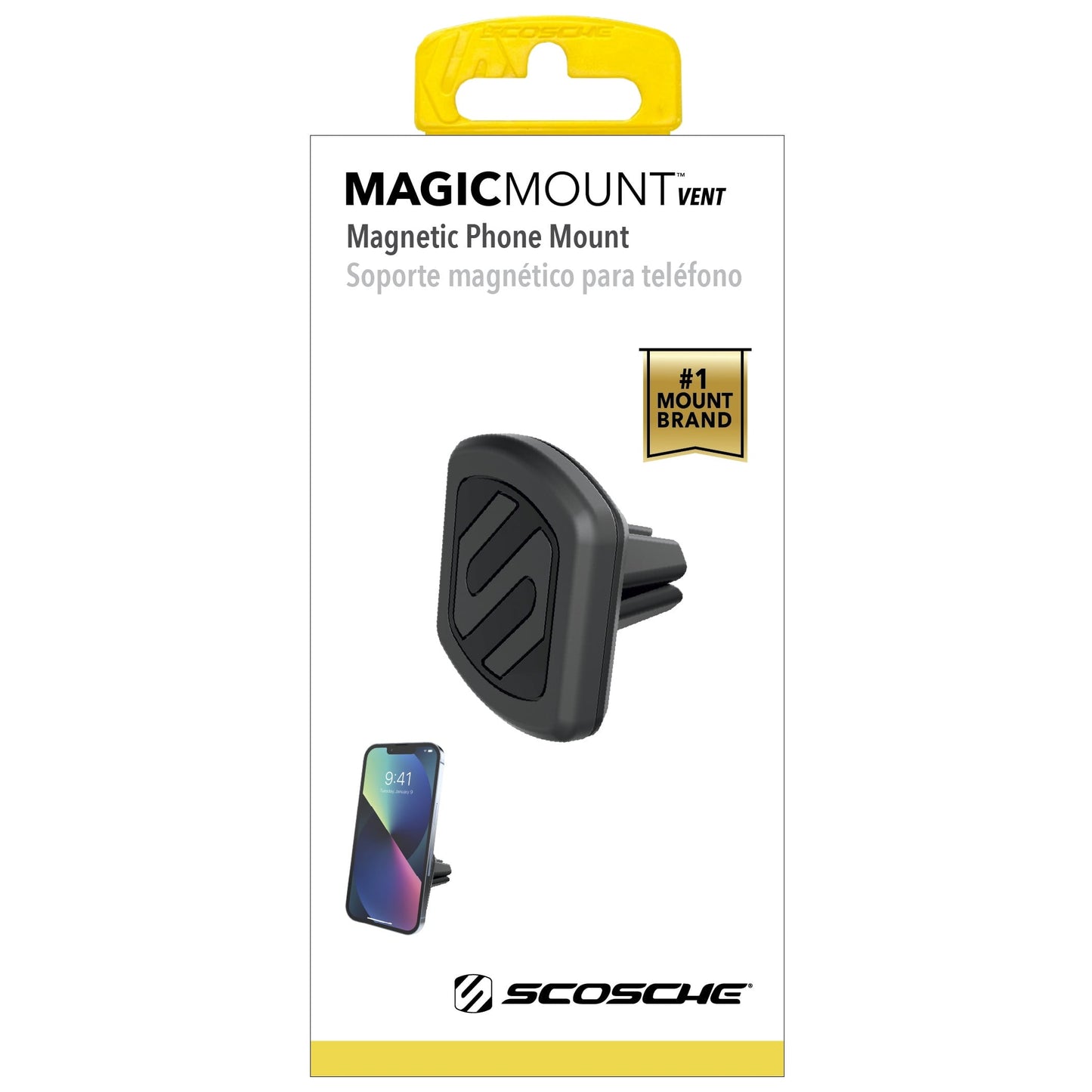 Scosche MAGVM2RSD MagicMount Vent Mount Universal 360° Adjustable Strong Magnetic Phone Holder Blk