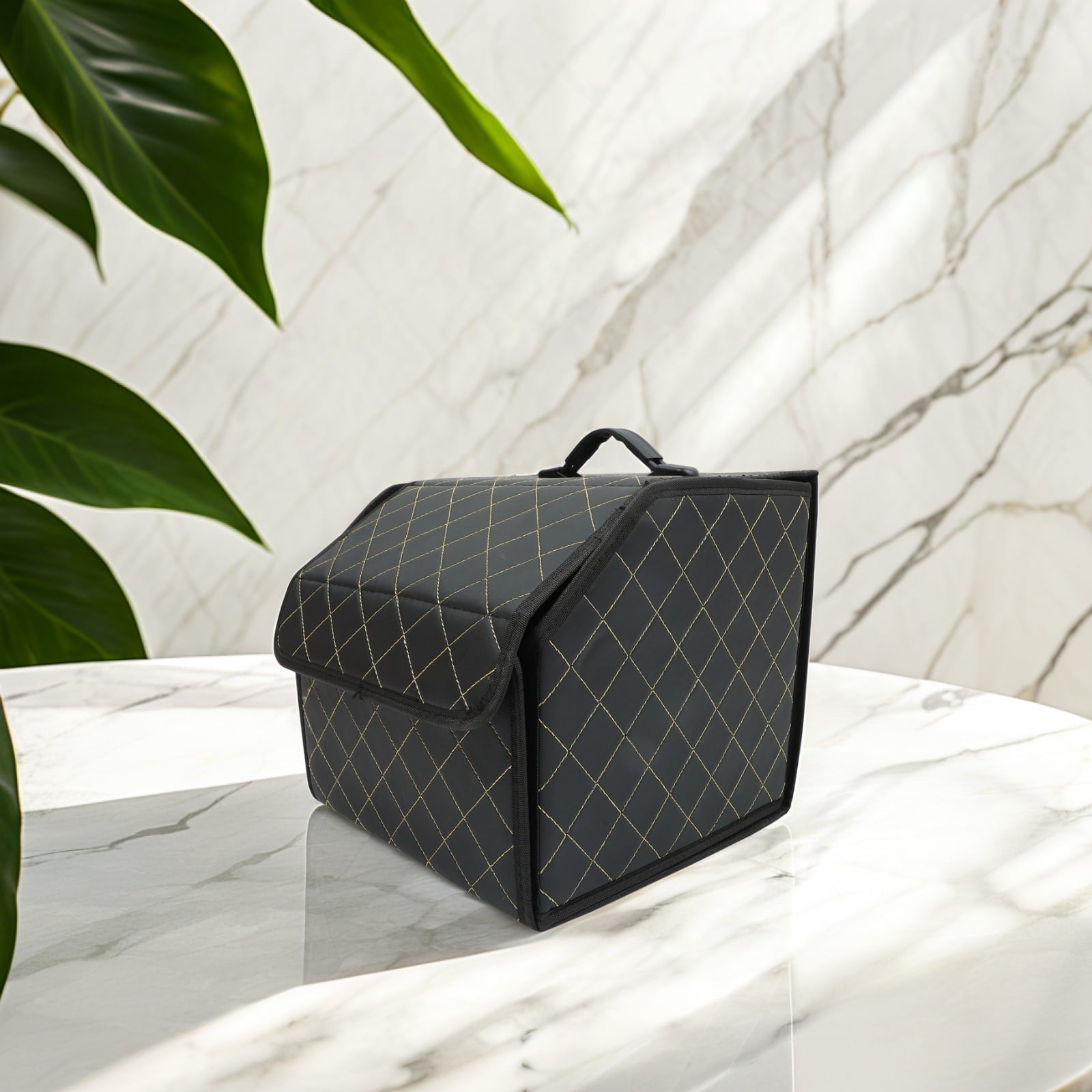 Mobestech Trunk Storage Box For Car PU Elegant Water Resistant 1Set