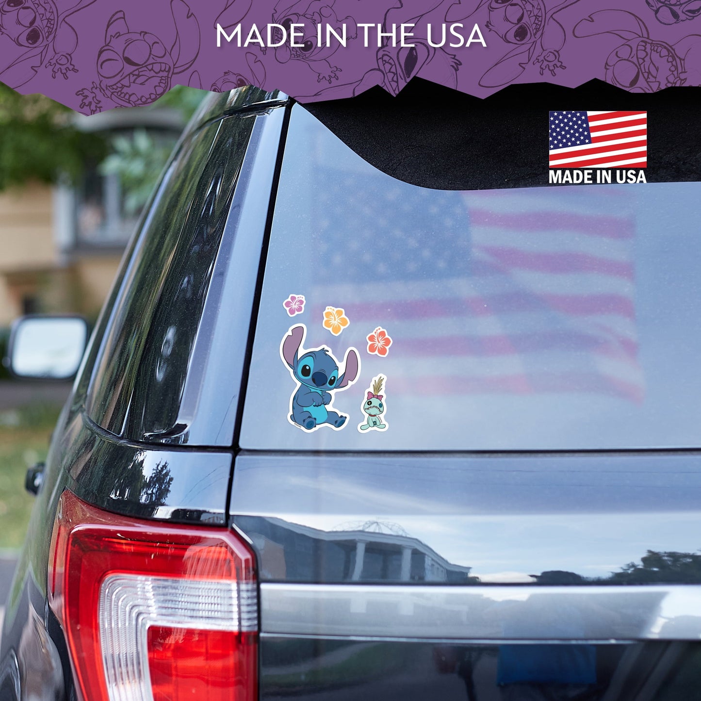 Disney Lilo and Stitch Decals - Set of 9 Lilo and Stitch Stickers for Kids and Adults - Vinyl Decals for Laptop, Tumbler, Water Bottle, Vehicles - Licensed Disney Stickers