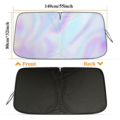 Che Yi Bao Foldable Front Window Windshield Sun Shade Shield Cover, Visor UV Block, 55x32 inch