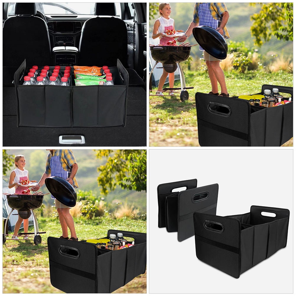 NIAIZEK Multi Functional Black Car Trunk Organizer for Suv Storage and Cargo Management