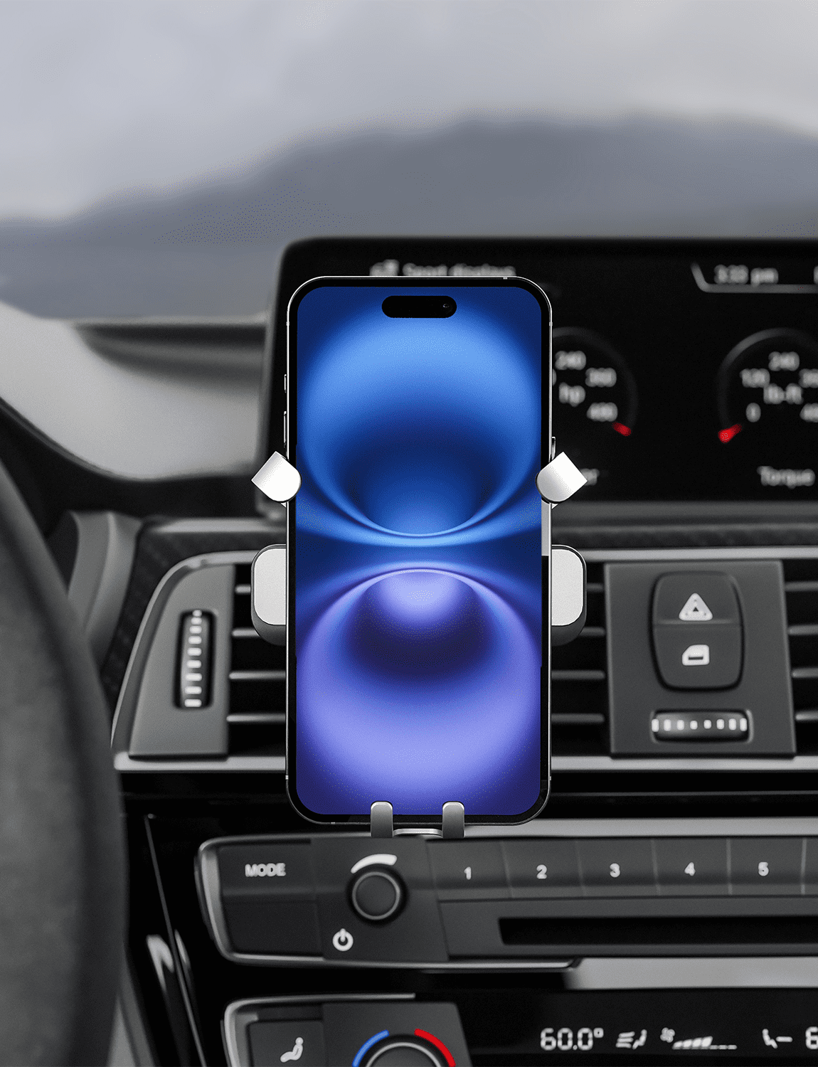 Bracketron AutoGrip Gravity Universal Car Vent Phone Mount, Hands-Free Cell Phone Holder for Car, Adjustable 360° Air Vent Mount Compatible with iPhone & Samsung