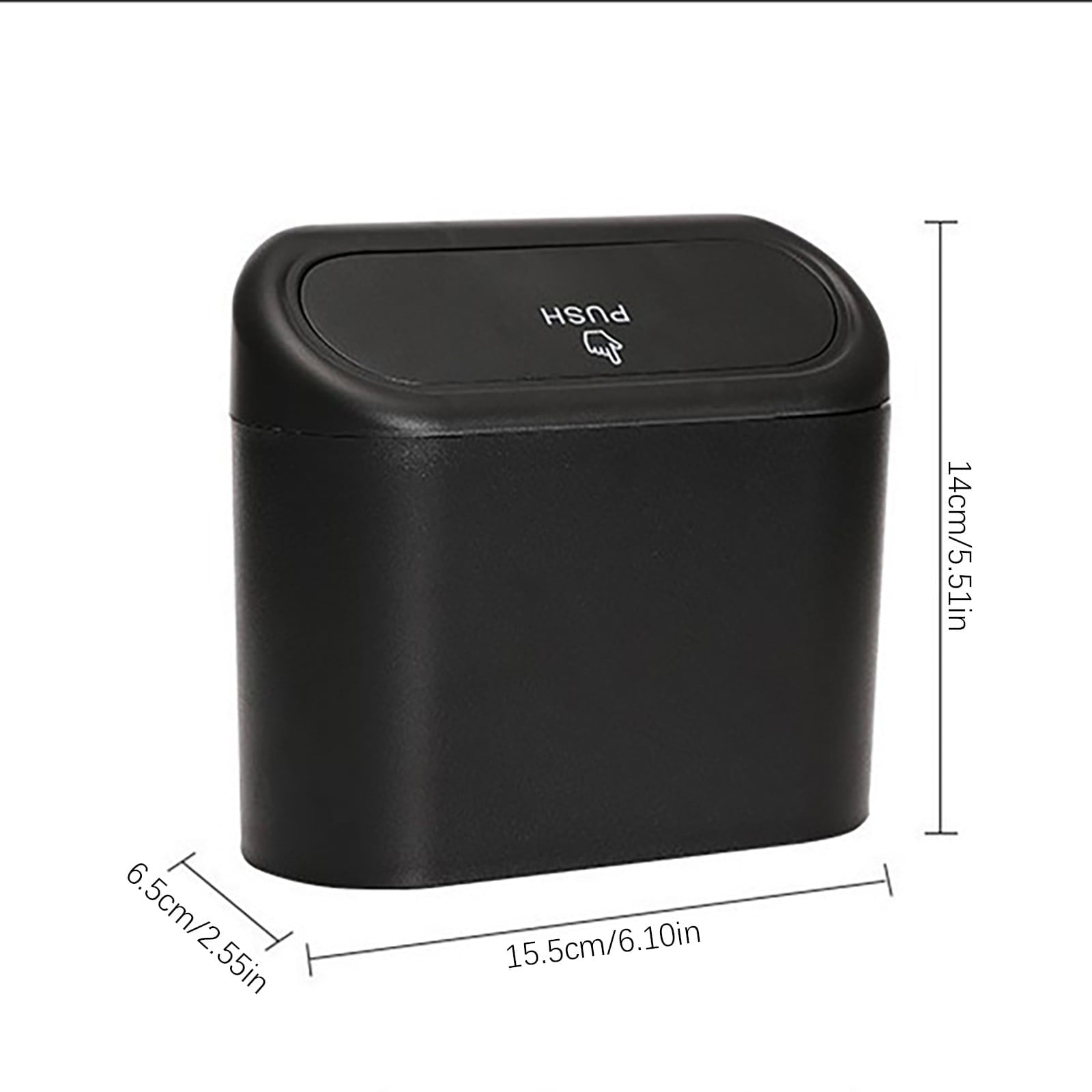 Puntoco Special Offers Clearance Car Trash Can Car Chair Back Car Door Hanging Storage Box Multi-Function Garbage Bag Black