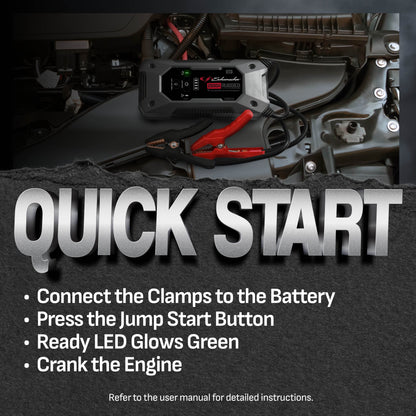 Schumacher Electric Rugged 1200A Lithium Car Battery Jump Starter and Power pack/Jump Box, USB Charging, 12V Sport, Auto, and Marine Batteries, SL1668