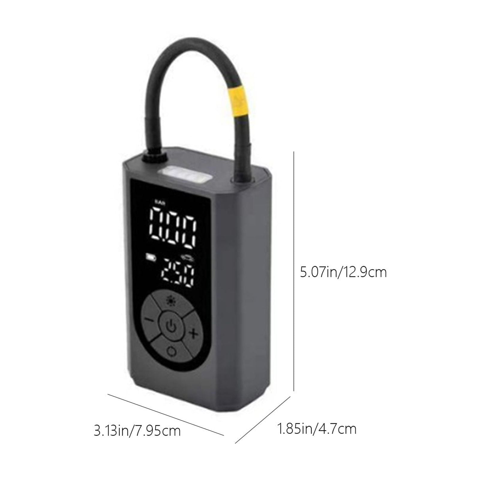 Tire Inflator Portable Air Compressor, 160 PSI Portable Air Pump, 3X Faster Air Pump with Digital Pressure Gauge, LED Light, and Multiple Adapters for Car, Moto, Bike, and Other Inflatables