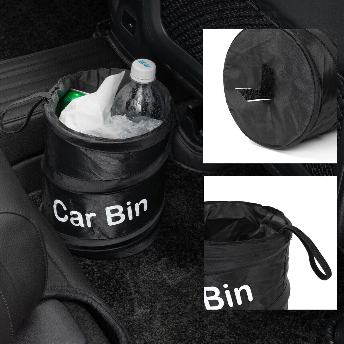 Yiyasu Car Trash Can Garbage Bin Mini Portable Litter Bag Organizer Vehicle Waterproof
