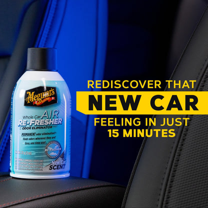 Meguiar's Whole Car Air Re-Fresher Odor Eliminator Mist, New Car Scent, G16402, 2 oz