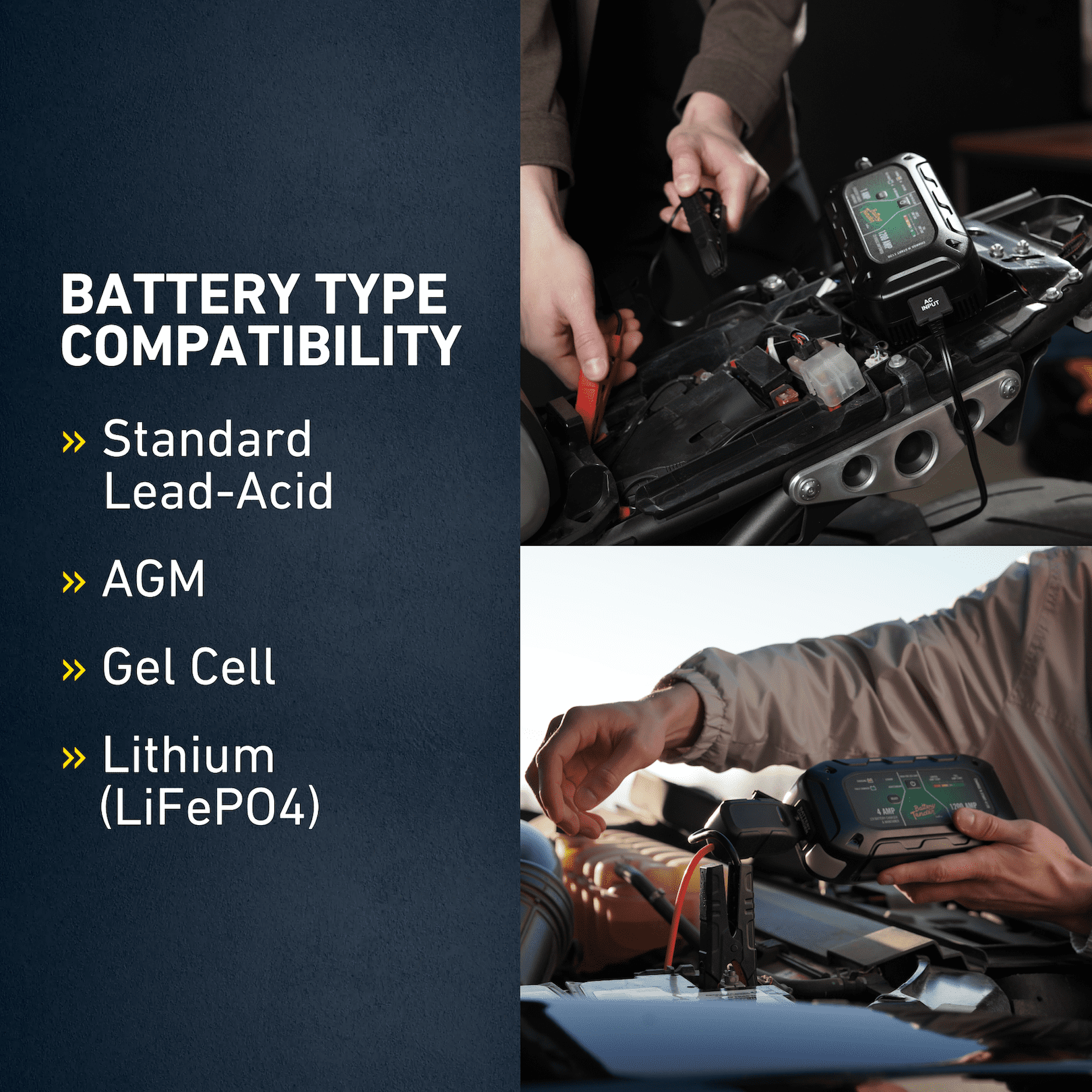 Battery Tender Charge N Start 1100 - 12V 1A Automotive Battery Charger & 1000A Jump Starter