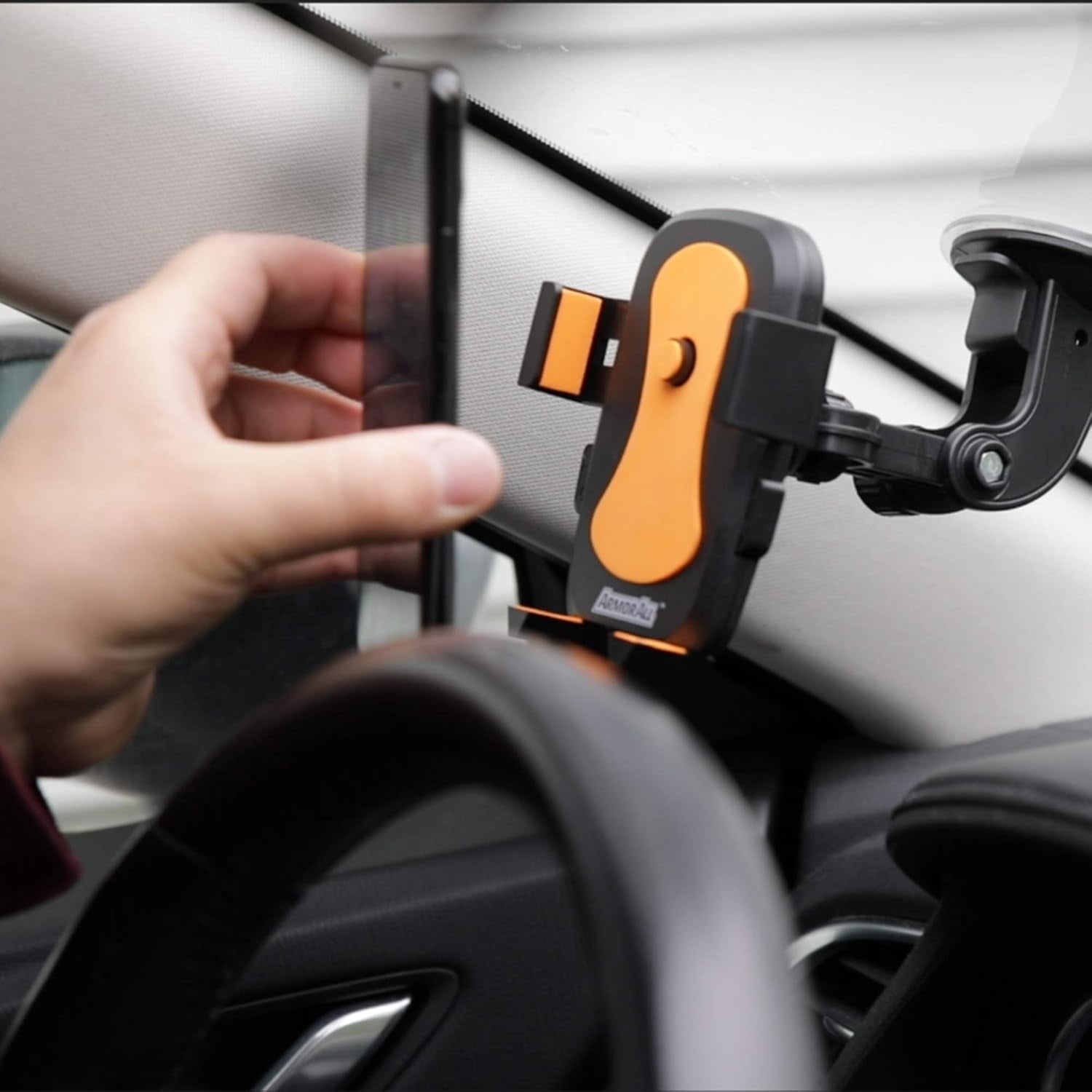 Armor All Universal Smartphone Mount with Dashboard, Windshield, and Air Vent Mounting Systems, Great for Phone Calls and GPS