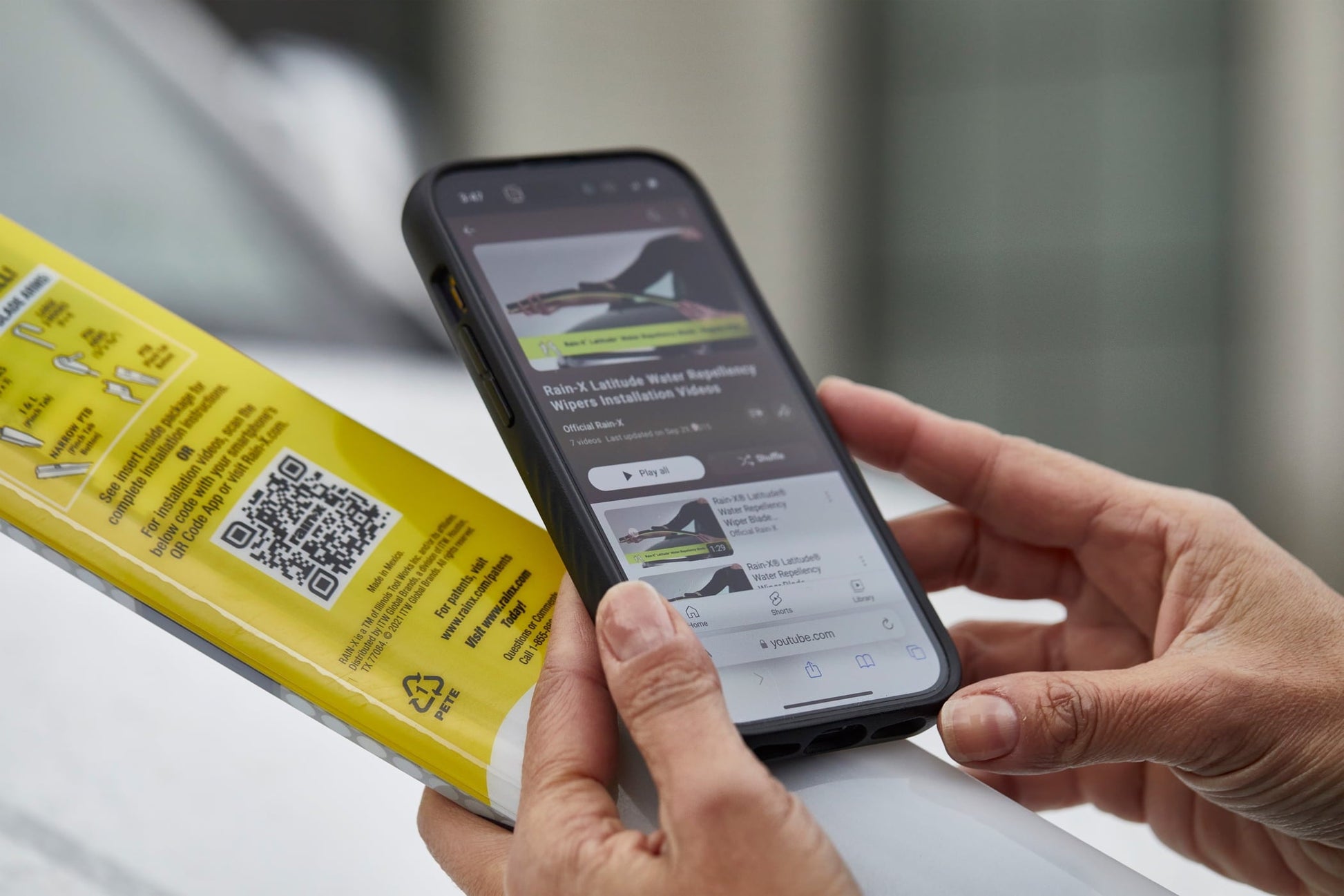 (2 pack) Rain-X Latitude Water Repellency 16" 2-in-1 Windshield Wiper Blade