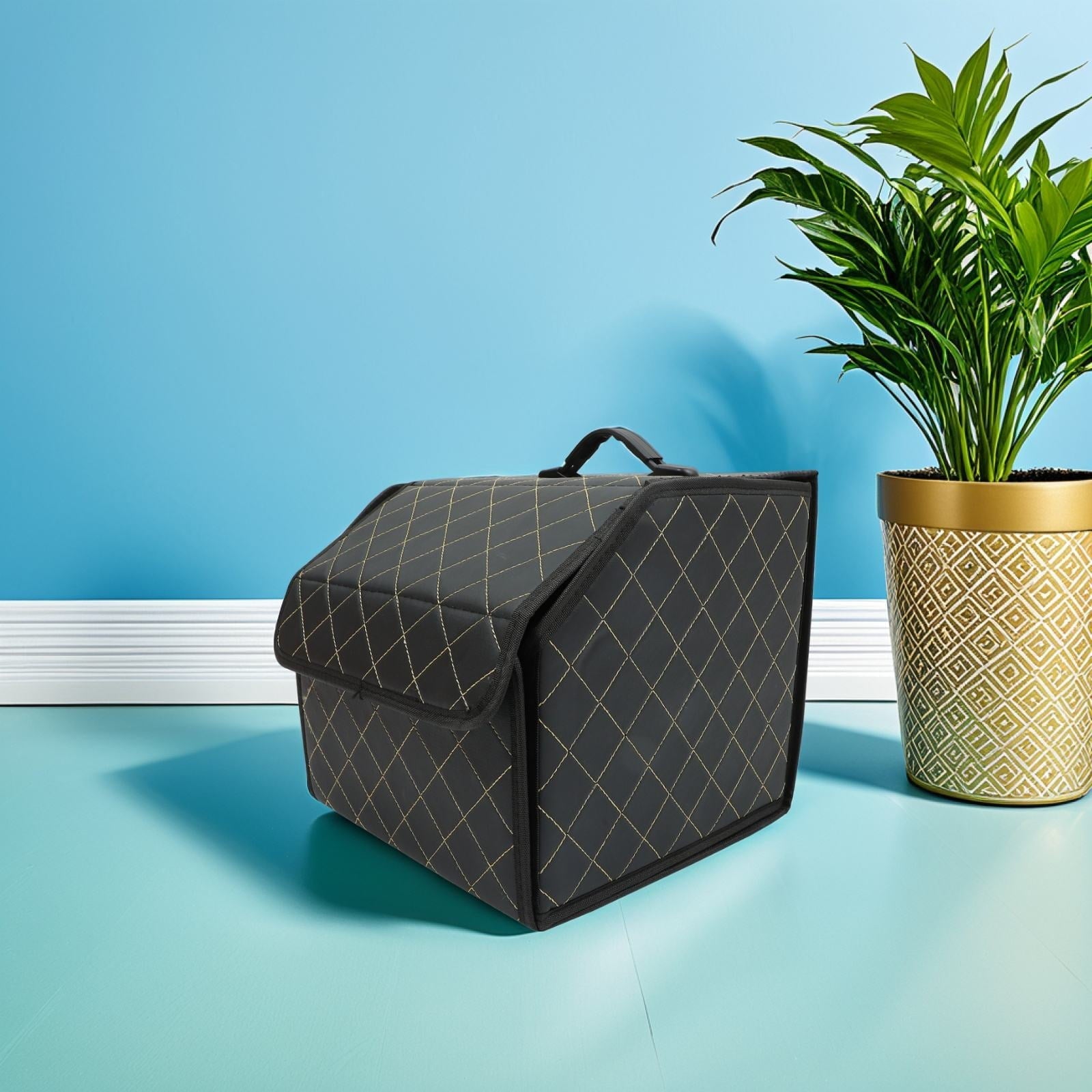 Mobestech Trunk Storage Box For Car PU Elegant Water Resistant 1Set