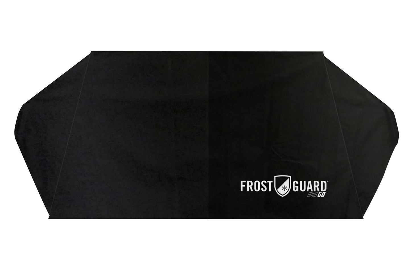 FrostGuard Go Winter Windshield Cover for Snow and Ice, One Size, Security Panels, 61x32 inches, Black