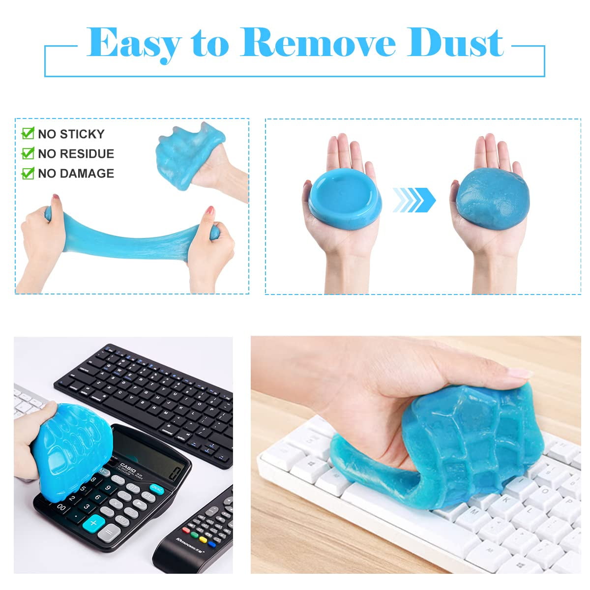 Car Cleaning Gel Car Cleaning Putty Car Interior Cleaner Slime Car Cleaning Kit Auto Detailing Tools Car Cleaning Supplies Car Accessories Car Blue 1 Pack