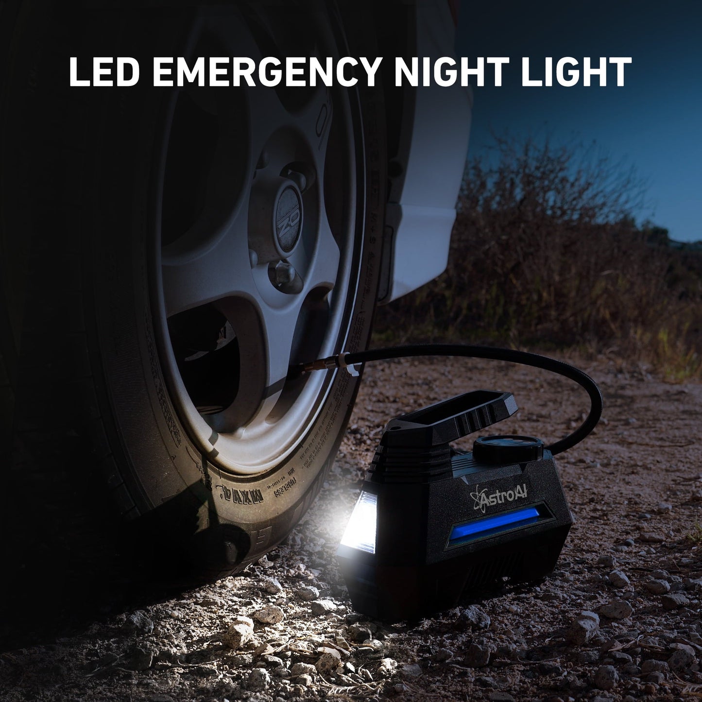 AstroAI Tire Inflator Air Compressor 12V DC, Digital Pressure Gauge Car Tire Pump 150 PSI, Auto Shutoff, Electric Air Pump for Car Tires, Bicycles, Other Inflatables, for Gift